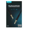 Кабель AUX, Jack 3,5mm(m) - Jack 3,5mm(m) Celebrat AU-01, 1.0м, цвет: чёрный