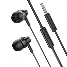 Наушники внутриканальные Borofone BM74, Singer, Jack 3.5мм, 1.2 м, цвет: чёрный
