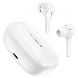 Наушники внутриканальные Borofone BW11, Graceful sound, Bluetooth, TWS, цвет: белый