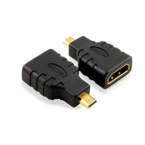 Переходник микро HDMI(m) - HDMI(f) VCOM CA325, 1080p, 60Гц, цвет: чёрный