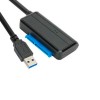 Кабель USB 3.0(m) - SATA 3 2.5/3.5, SSD Aopen ACU817A, 0.3м, цвет: чёрный