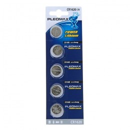 Батарейка Samsung Pleomax CR1620-5BL, 3В, (5/100/2000), (арт.C0022239)
