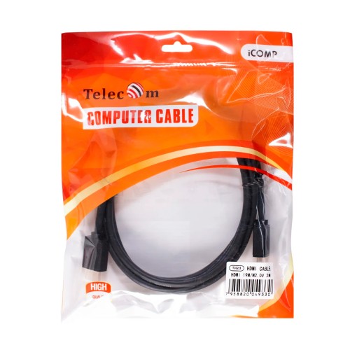 Кабель HDMI(m) - HDMI(m) TELECOM TCG215, 2.0м, цвет: чёрный