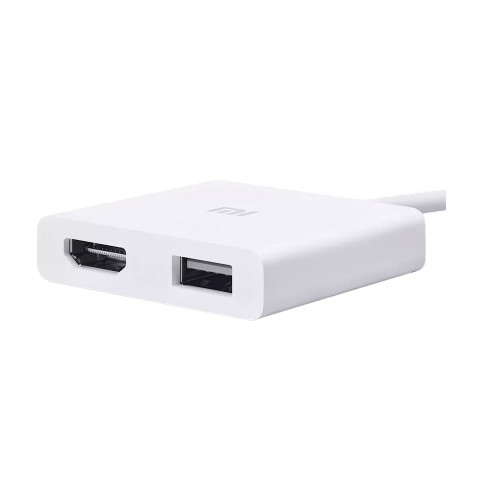 Переходник Type-C(m) - HDMI(f), USB(f) XIAOMI XMZJQCH2TM, 0.10м, цвет: белый