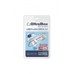 Флеш-накопитель 64Gb OltraMax 290, USB 2.0, пластик, белый