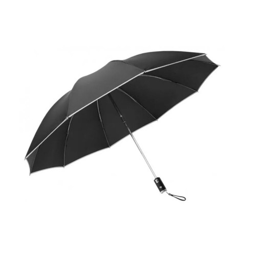 Зонт XIAOMI, Zuodu Automatic Umbrella LED, 105x63 см, пластик, аллюминий, автоматический, с фонариком, цвет: черный