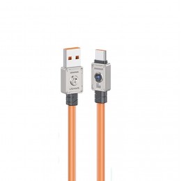 Кабель USB - Type-C Usams US-SJ686 Mecha Series, 1.2м, 66Вт, цвет: оранжевый