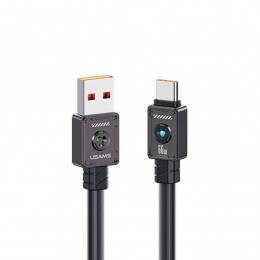 Кабель USB - Type-C Usams US-SJ686 Mecha Series, 1.2м, 66Вт, цвет: чёрный