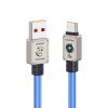 Кабель USB - Type-C Usams US-SJ686 Mecha Series, 1.2м, 66Вт, цвет: синий