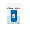 Флеш-накопитель 64Gb Mirex MINCA, USB 3.0, пластик, белый