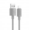 Кабель 8 pin - USB HOCO X107 Favor, 1.0м, 2.4A, цвет: серый