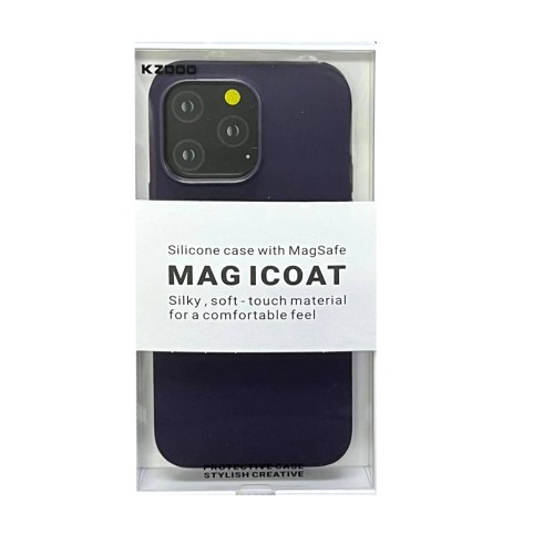 Накладка задняя K-Doo для APPLE iPhone 14 Pro Max, Mag iCoat, поддержка Magsafe, цвет: фиолетовый, тёмный