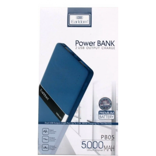 Аккумулятор внешний Earldom ET-PB05, 5000mAh, цвет: синий