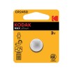 Батарейка Kodak CR2450-1BL MAX Lithium, 3В, Li, (1/60/240), (арт.Б0029115)