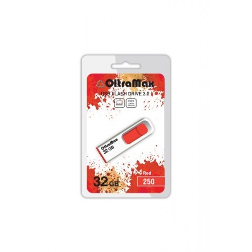 Флеш-накопитель 32Gb OltraMax 250, USB 2.0, пластик, красный