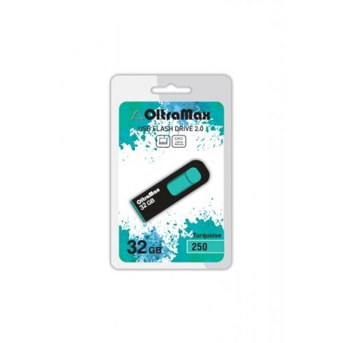 Флеш-накопитель 32Gb OltraMax 250, USB 2.0, пластик, бирюзовый