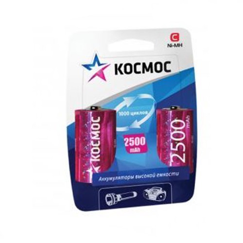 Аккумулятор AA Космос, R06-2BL, 2500mAh, (2/24/288)