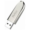 Флеш-накопитель 64Gb Netac U352, USB 3.0, металл, серебряный