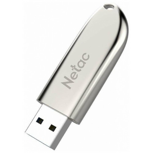 Флеш-накопитель 64Gb Netac U352, USB 3.0, металл, серебряный