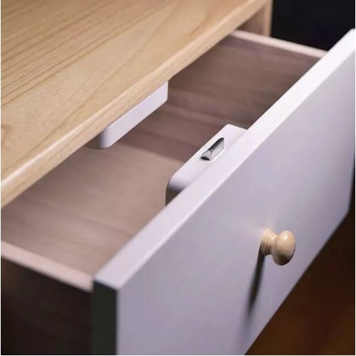 Замок умный мебельный XIAOMI, Yeelock Cabinet Lock, пластик, цвет: белый, (арт.ZNGS01YSB)