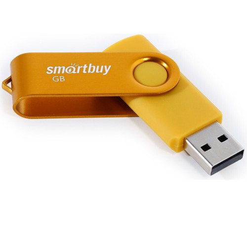 Флеш-накопитель 32Gb SmartBuy Twist, USB 2.0, пластик, жёлтый