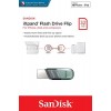 Флеш-накопитель 32Gb SanDisk Flip iXpand, USB 3.1, металл, 8 pin, серебряный, голубой