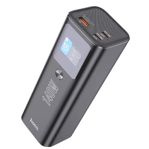 Аккумулятор внешний HOCO Q17, 25000mAh, PD, PPS, QC, FCP, AFC, кабель Type-C-Type-C, цвет: чёрный