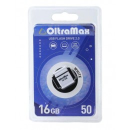 Флеш-накопитель 16Gb OltraMax Drive 50 Mini, USB 2.0, пластик, белый