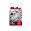 Флеш-накопитель 64Gb OltraMax Key 370, USB 3.0, металл, серебряный