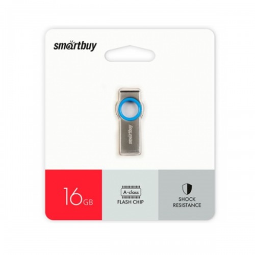 Флеш-накопитель 16Gb SmartBuy MC2, металл, синий