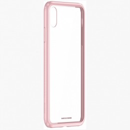 Накладка задняя Baseus для APPLE iPhone XS MAX, See-through, цвет: розовый