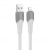 Кабель USB - 8 pin HOCO X106 Big bull, 2.0м, 2.4A, 12Вт, цвет: серый