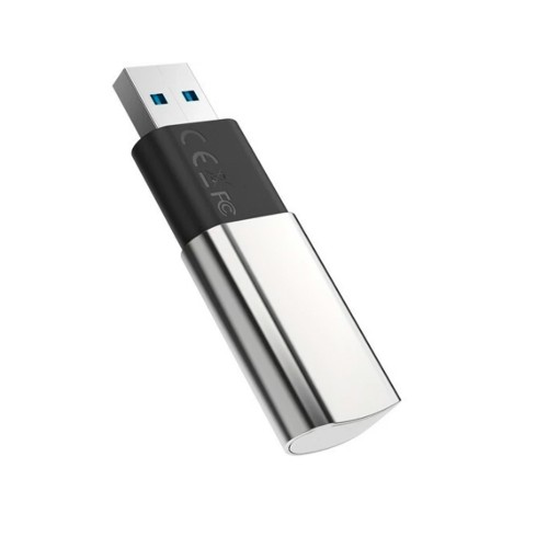 Флеш-накопитель 512Gb Netac US2, USB 3.2, пластик, чёрный, серебряная вставка