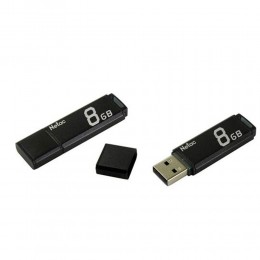 Флеш-накопитель 8Gb Netac U351, USB 2.0, пластик, чёрный