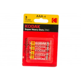 Батарейка AAA Kodak R03-4BL Heavy Duty, 1.5В, (4/48/240)