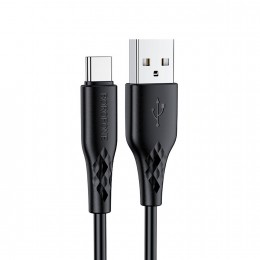 Кабель USB - Type-C Borofone BX48, 1.0м, 3,0А, цвет: чёрный