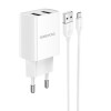 Блок питания Borofone BA53A 2 USB, 2100mA, белый
