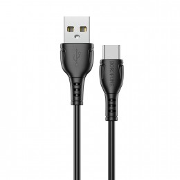 Кабель USB - Type-C Borofone BX51 Triumph, 1.0м, 3.0A, цвет: черный, не упакован