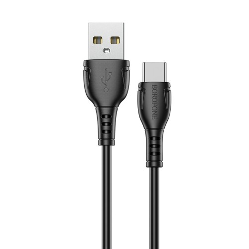 Кабель USB - Type-C Borofone BX51 Triumph, 1.0м, 3.0A, цвет: черный, не упакован