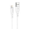 Кабель USB 8 pin Borofone BX66 Wide 1.0м 2.4A белый
