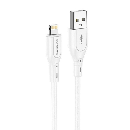 Кабель USB 8 pin Borofone BX66 Wide 1.0м 2.4A белый
