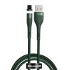 Кабель USB - 8 pin Baseus CALXC-K06 Zinc Magnetic, 1.0м, круглый, 2.4A, нейлон, цвет: зелёный