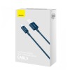 Кабель USB - 8 pin Baseus CALYS-A03, 1.0м, 2.4A, QC3.0, цвет: синий