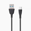 Кабель USB - микро USB Celebrat FLY-2M, 1.0м, круглый, силикон, цвет: чёрный