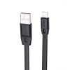 Кабель USB - 8 pin Remax RC-001i Full Speed, 1.0м, 2.1A, цвет: чёрный