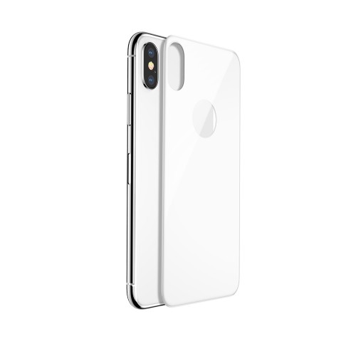 Стекло защитное Baseus для APPLE iPhone X/XS, Arc-Surface, 0.3 мм, 4D, глянцевое, цвет: серебряный