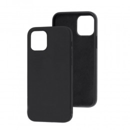 Чехол силиконовый без бренда для APPLE iPhone XI Pro Max, Silicon Case Full, цвет: чёрный
