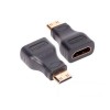 Переходник mini HDMI(m) - HDMI(f) VCOM CA316, 1920х1080, 60Гц, цвет: чёрный