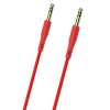 Кабель AUX Borofone BL1 3,5mm(m)-3,5mm(m), 1.0м, красный
