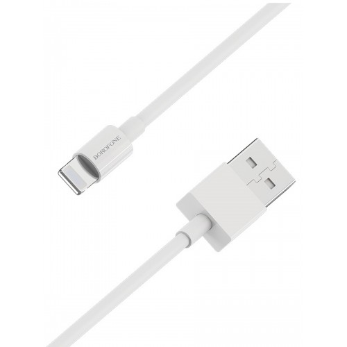 Кабель USB 8 pin Borofone BX22 Bloom, 1.0м, 2.1A, белый
